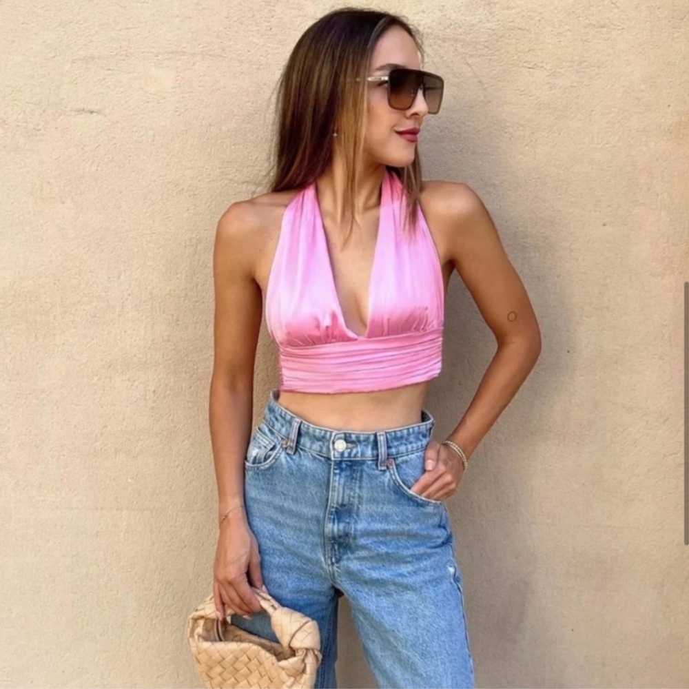 Pink Zara Halter Top